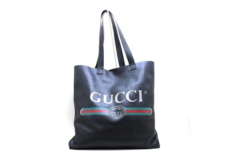 Gucci tote bag black calfskin